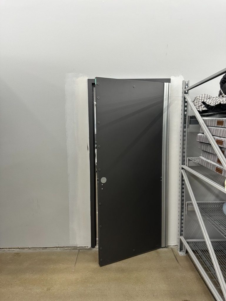 Commercial exterior door installation