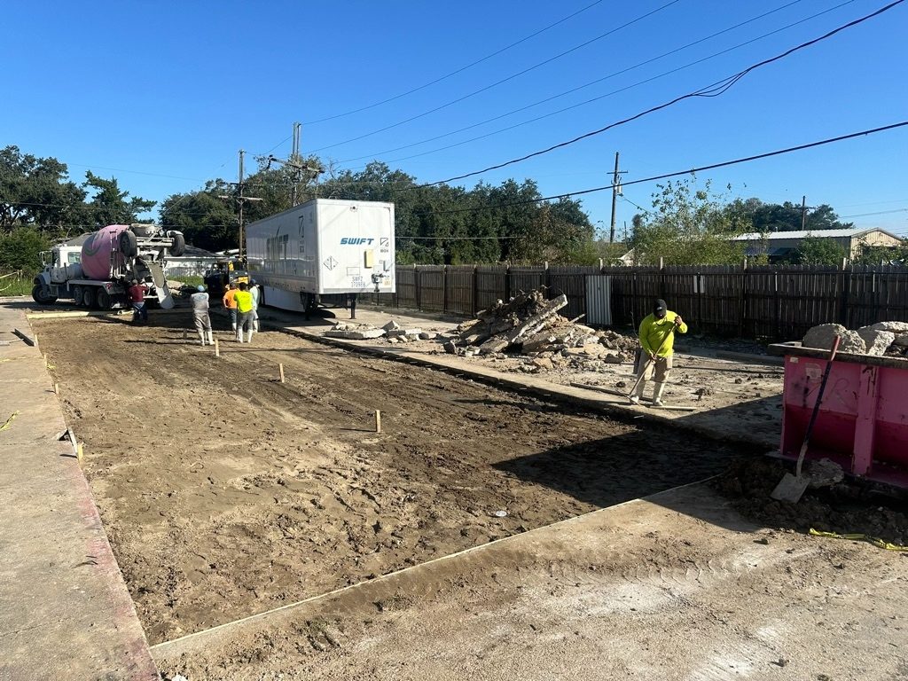 Commercial site grading and dirt work